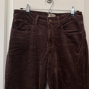 Anthropologie Pilcro Yaya Brown Corduroy Pants 31 Tall